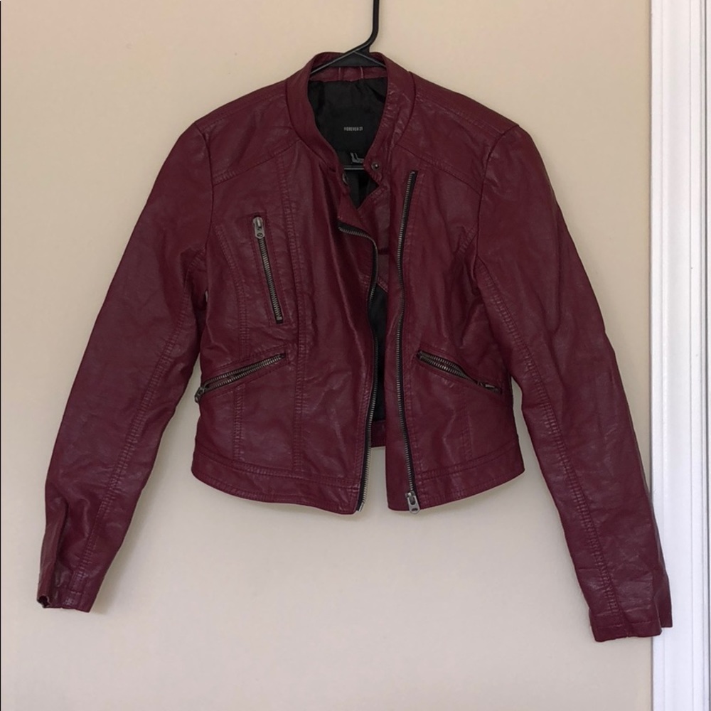 Faux leather jacket
